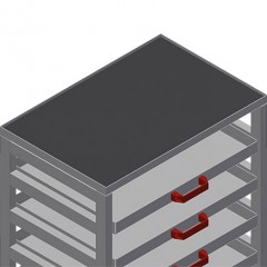 TWS 500 Storage surfaces for accessories elumatec